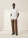 Off White Linen Short Sleeve