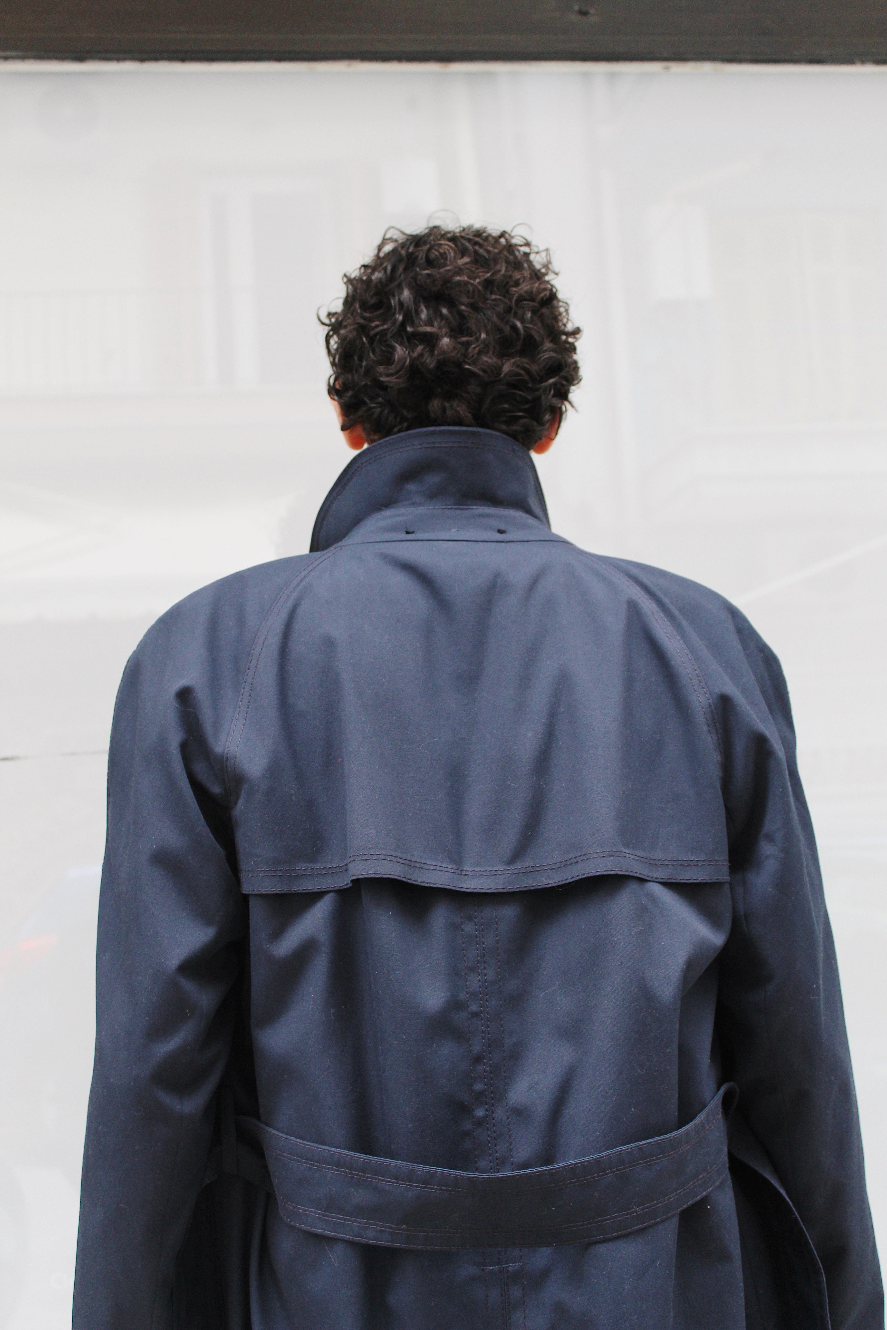 Navy Blue Trench Coat