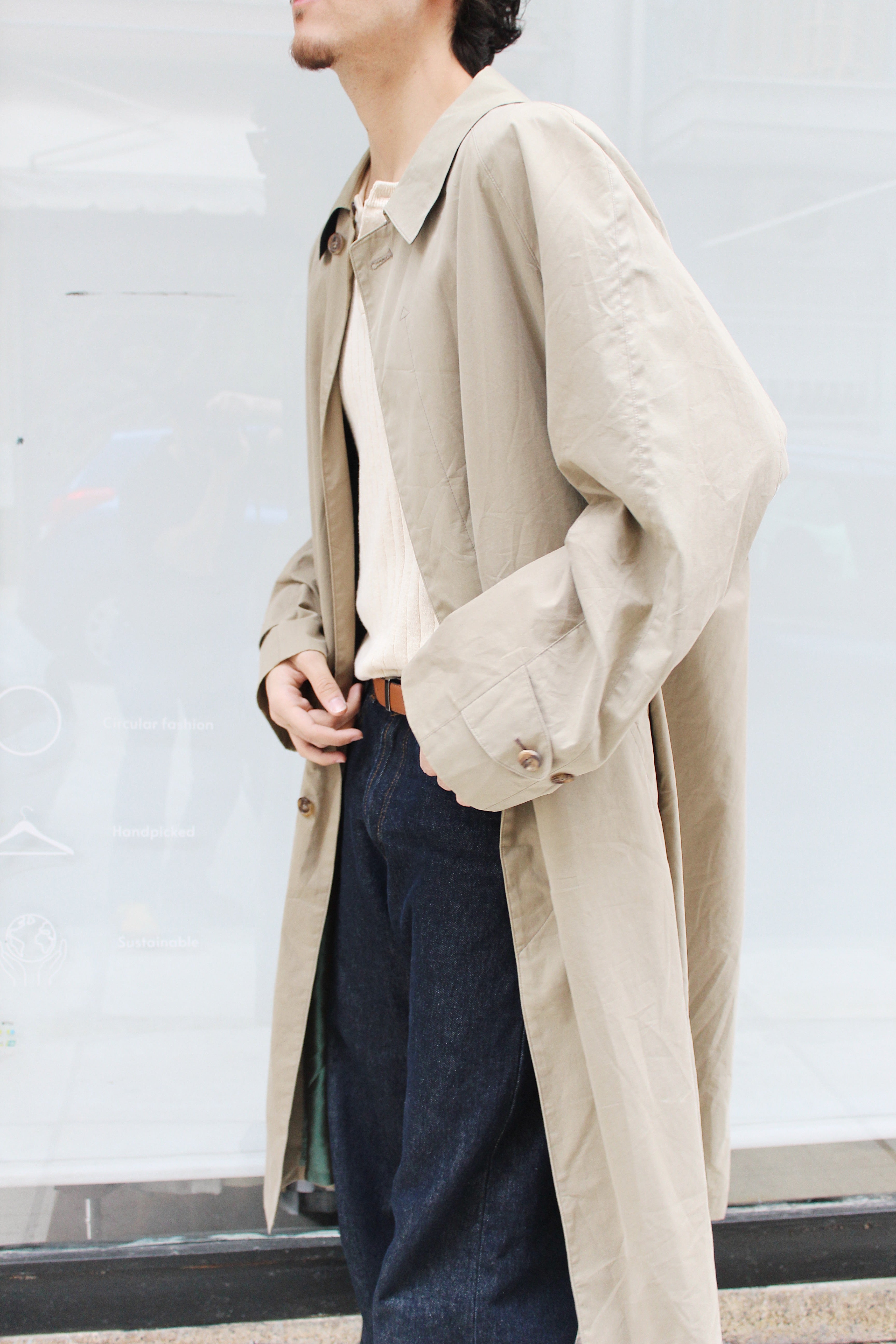 Dark Beige Trench Coat