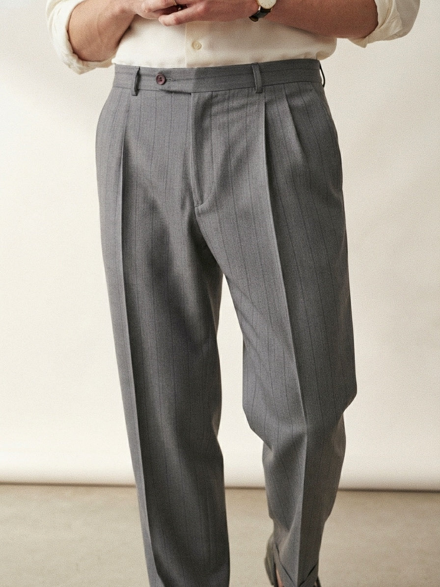 Gray Pinstripes