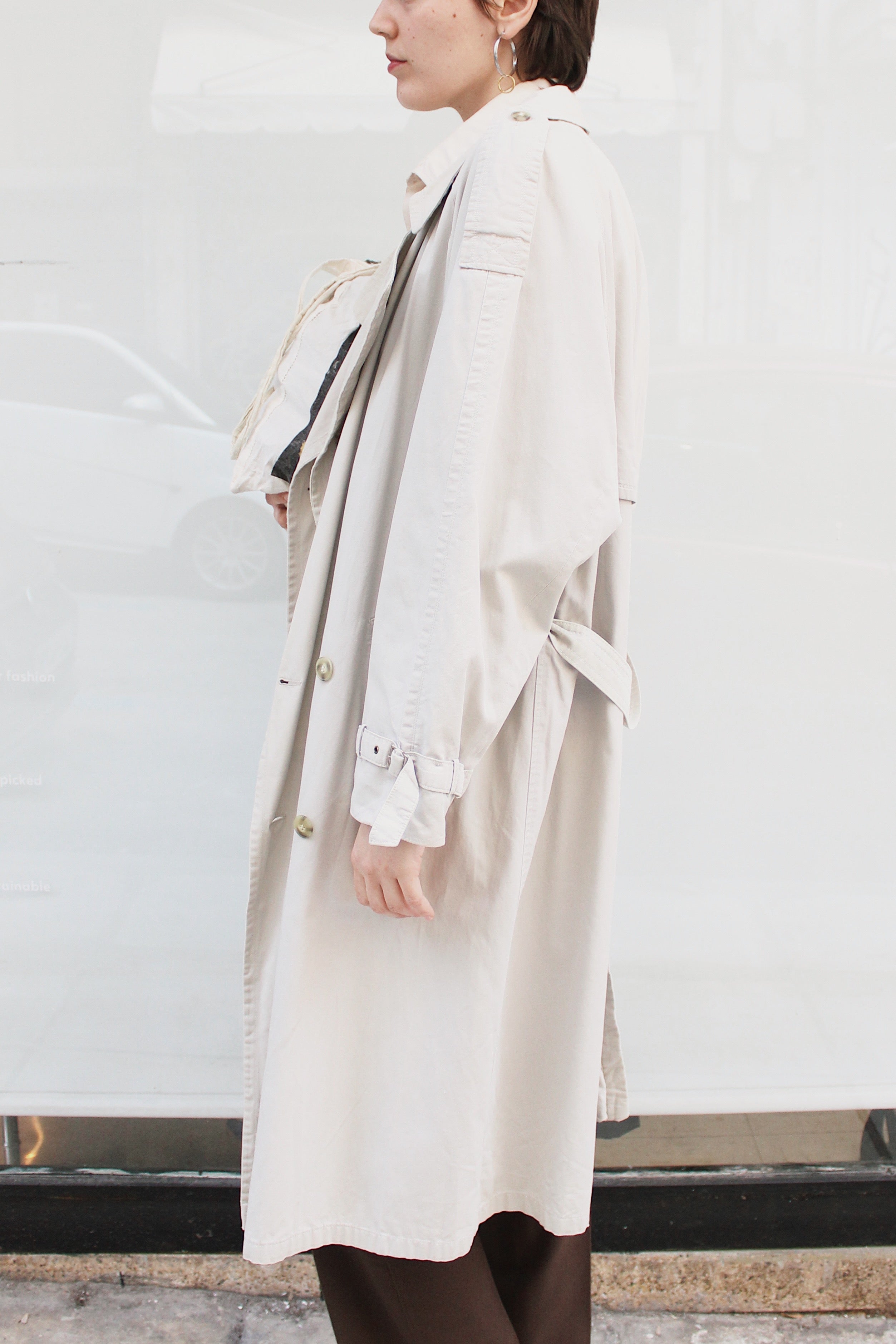 Light Beige Trench Coat