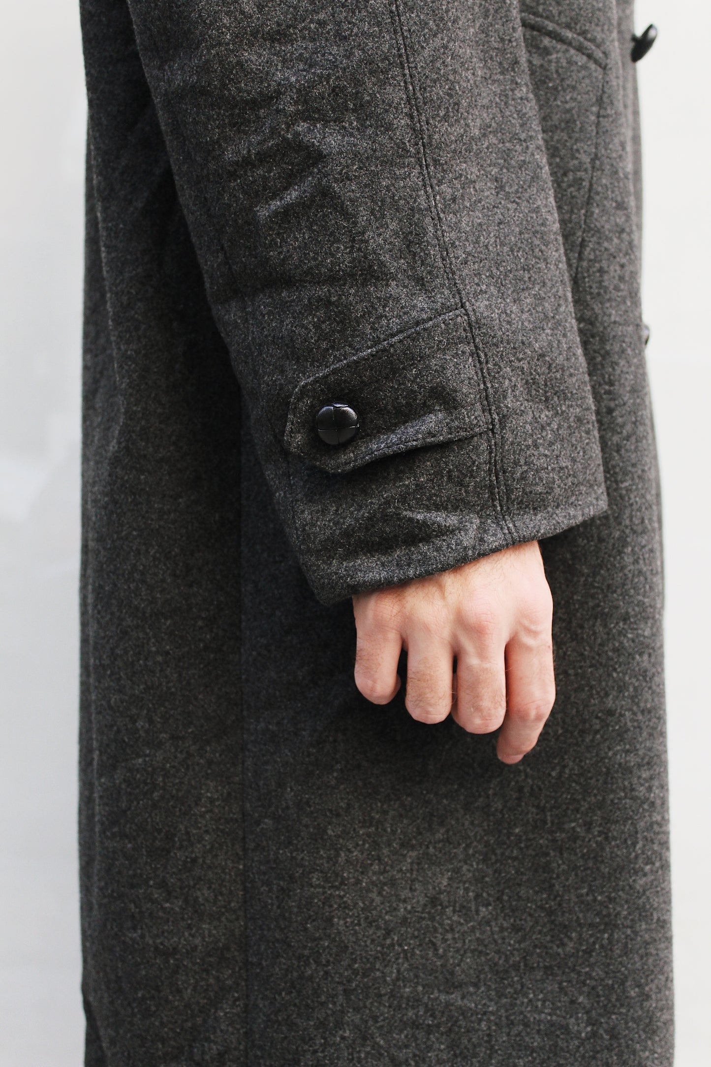 DARK GRAY MAXI COAT