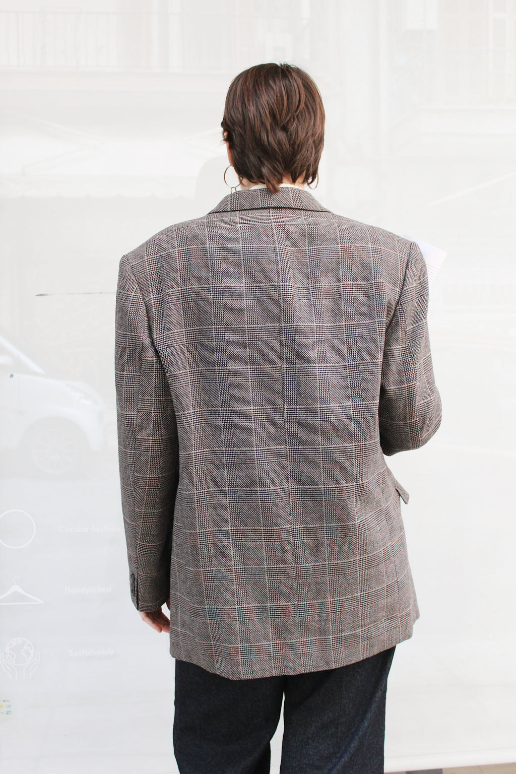 Ckeckered Blazer