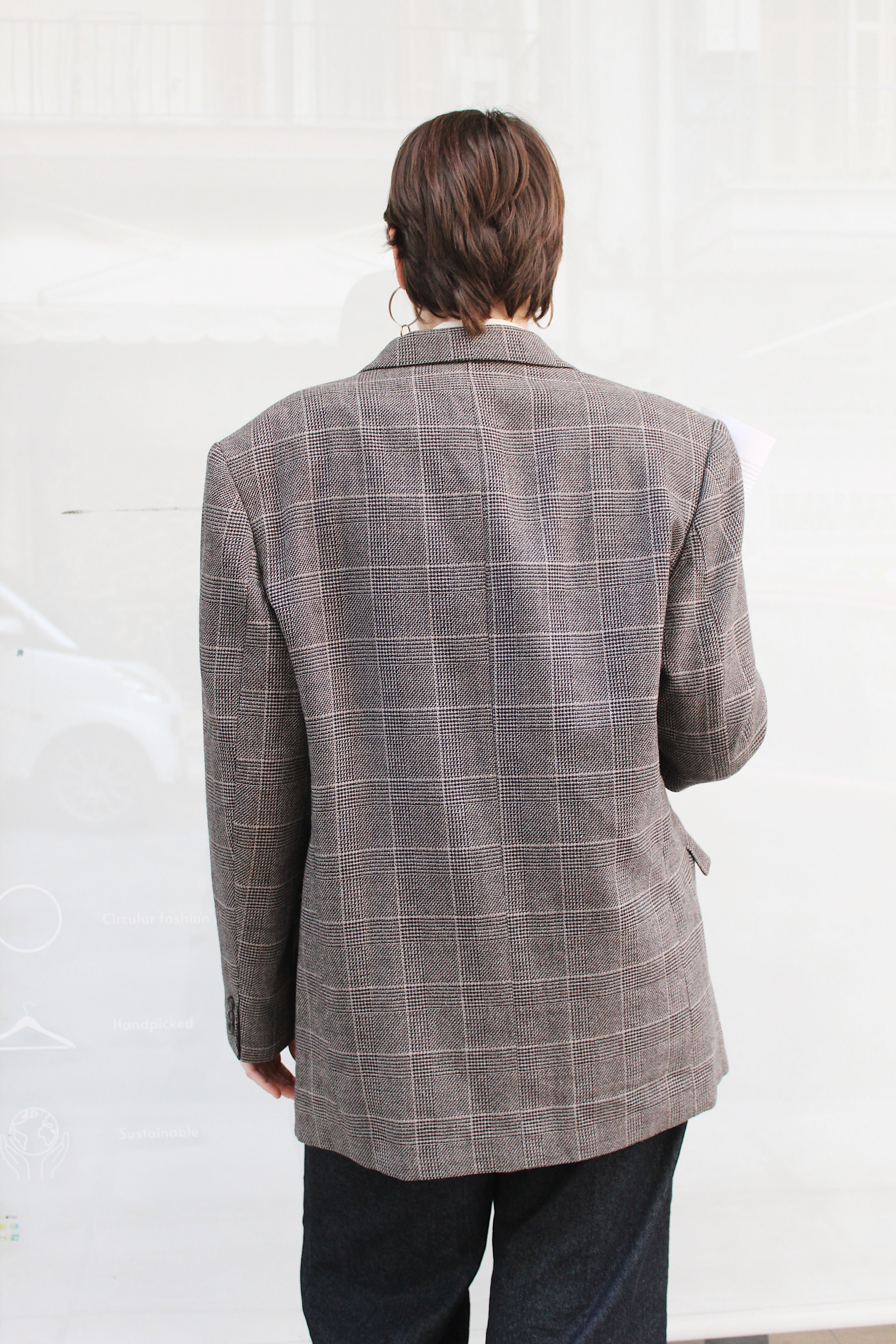 Ckeckered Blazer