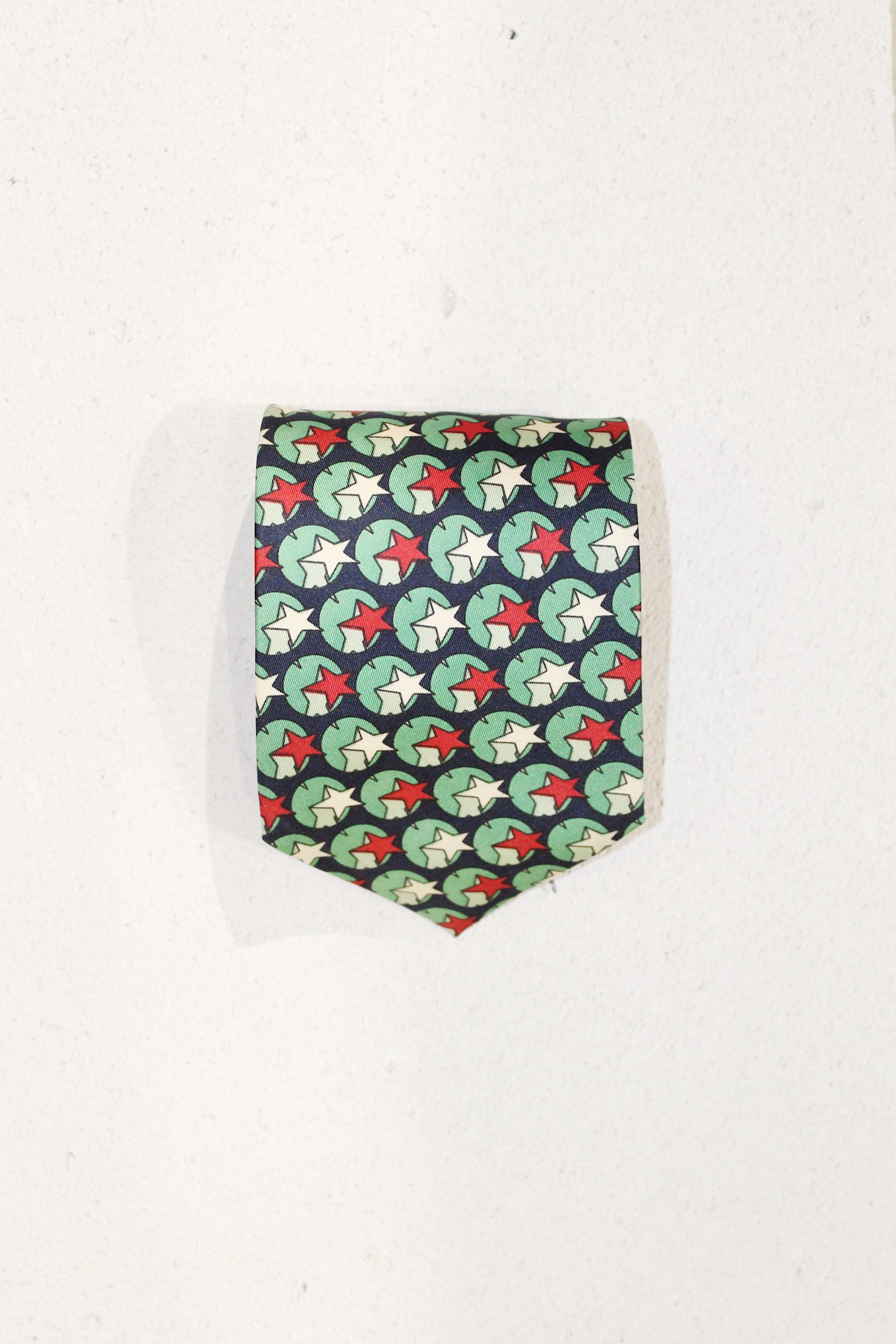 GEOMETRIC SILK TIE