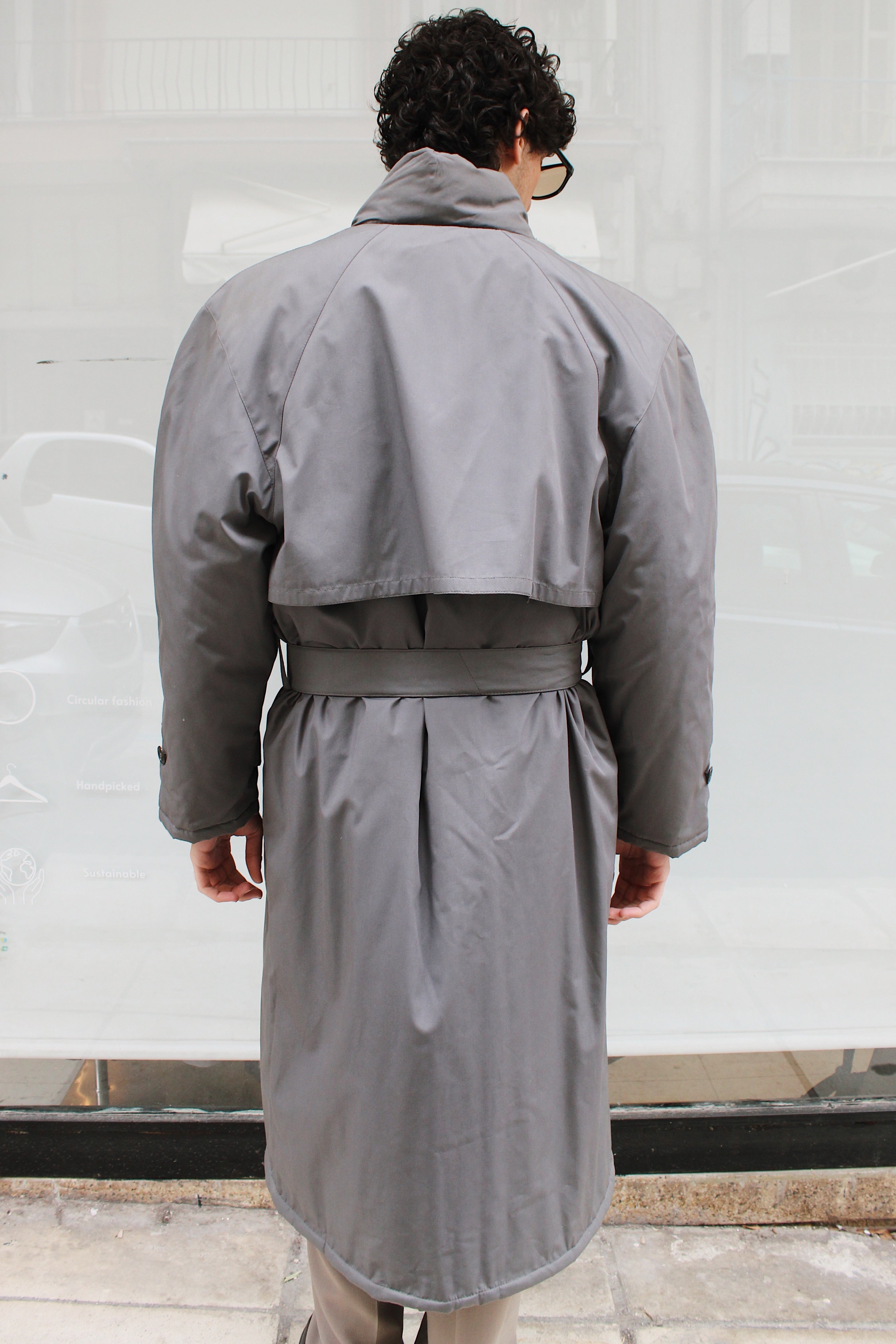 Puffer Gray Trench