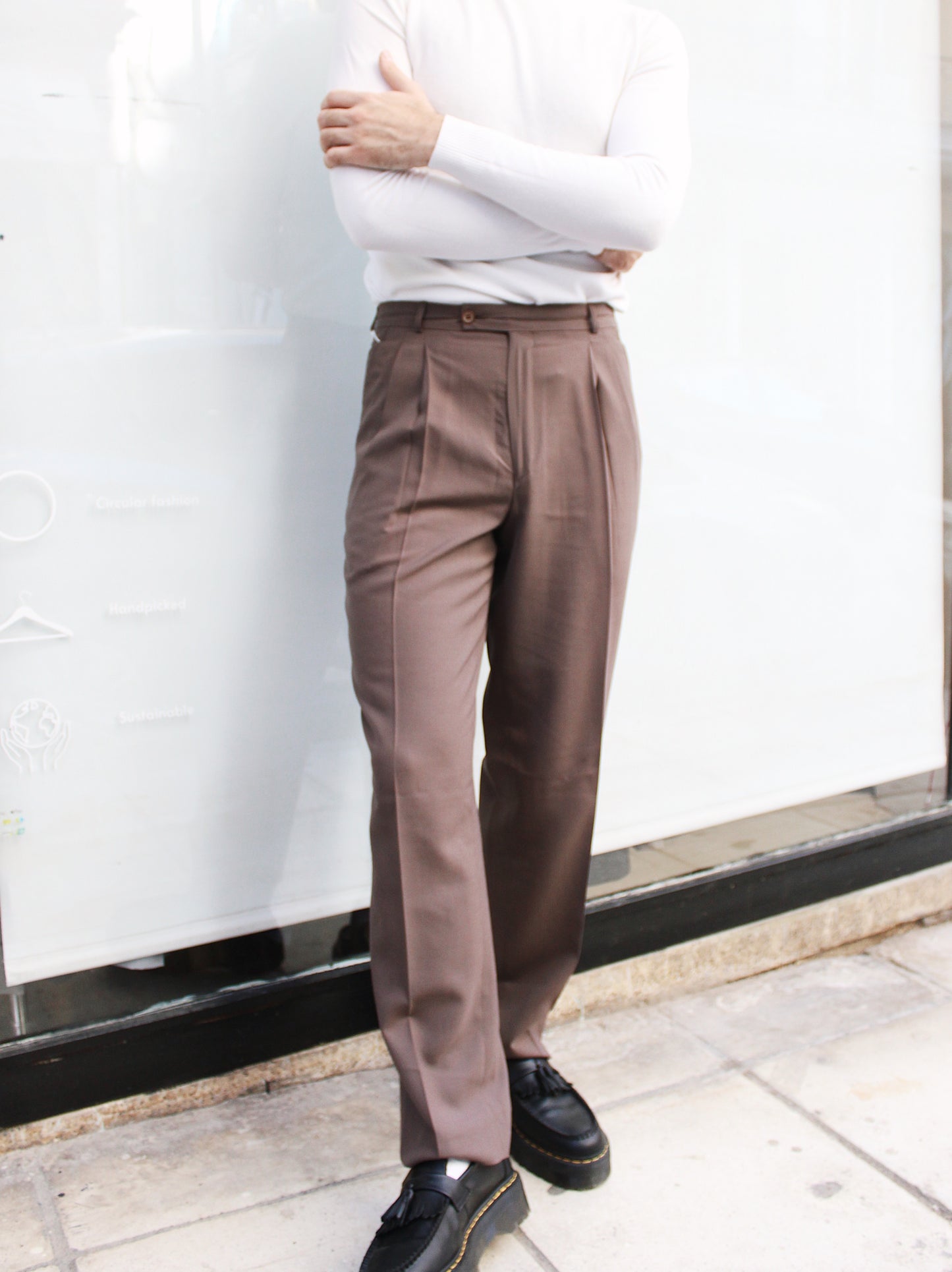 LIGHT BROWN OFFICE PANTS