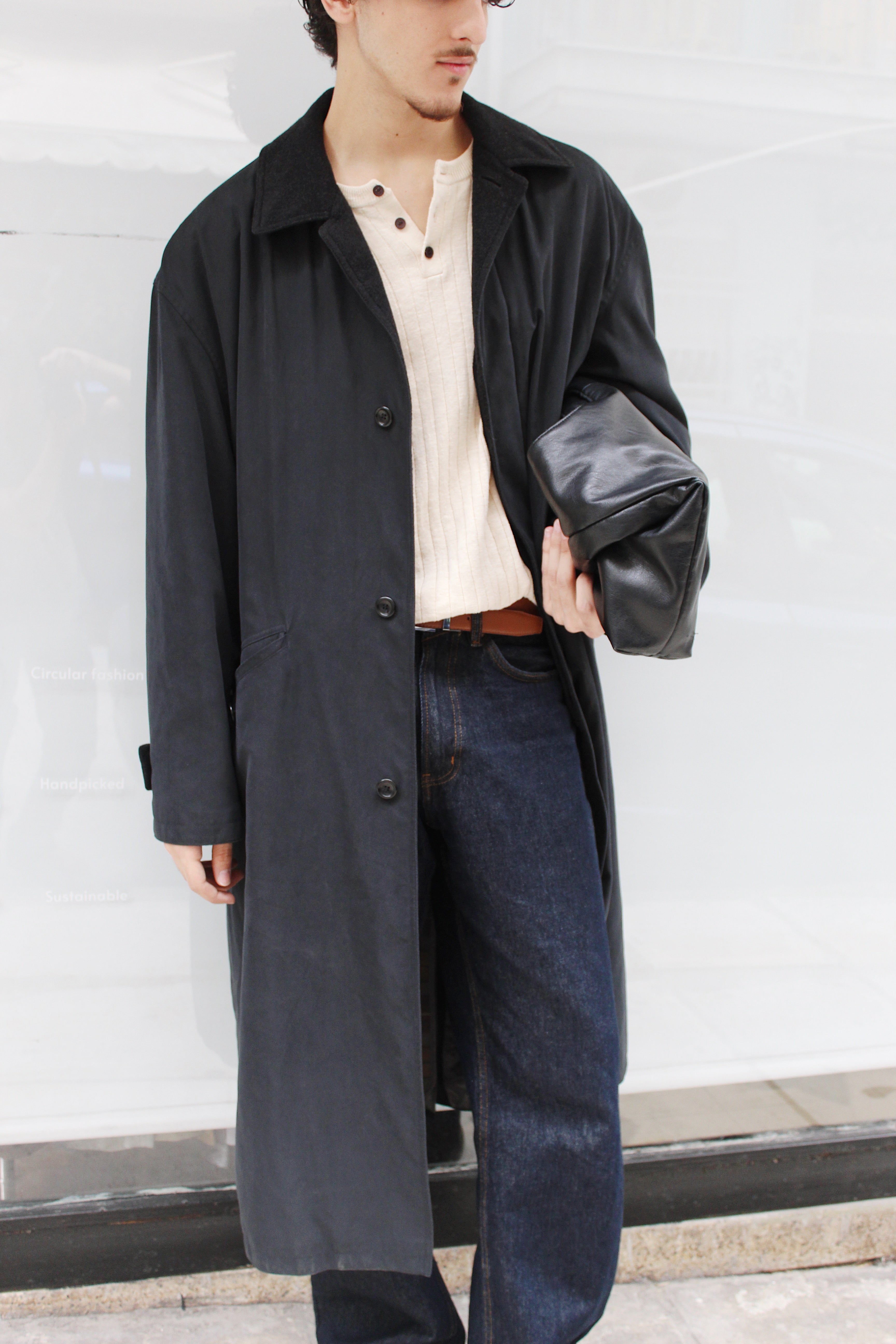 Black Maxi Trench Coat