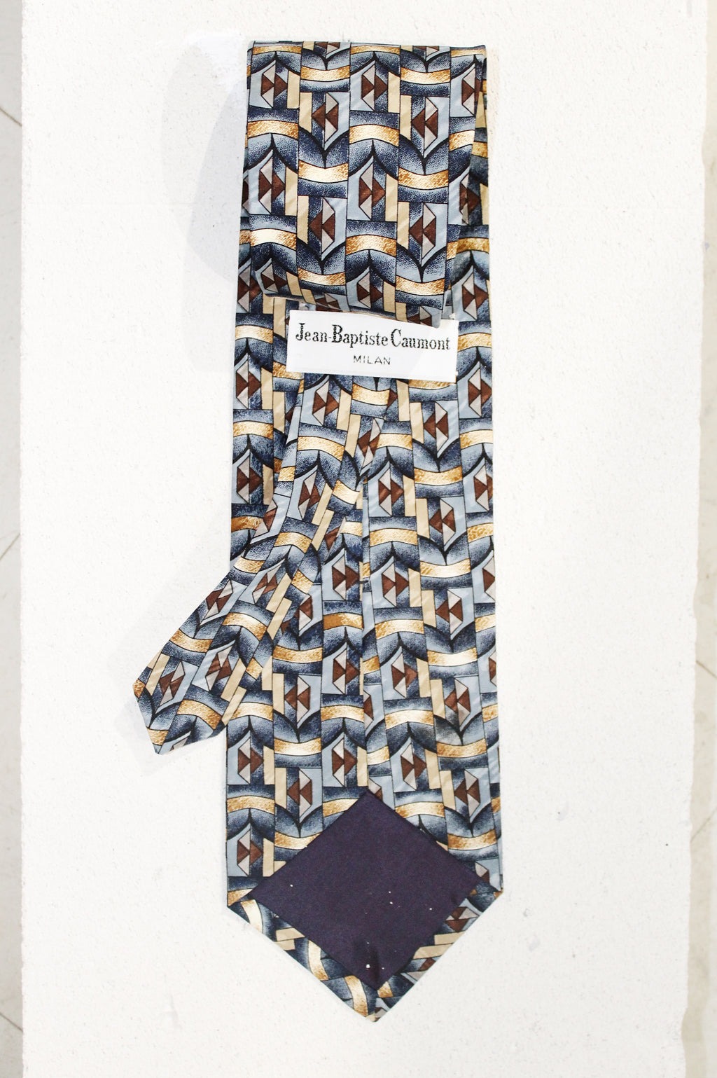 GEOMETRIC SILK TIE