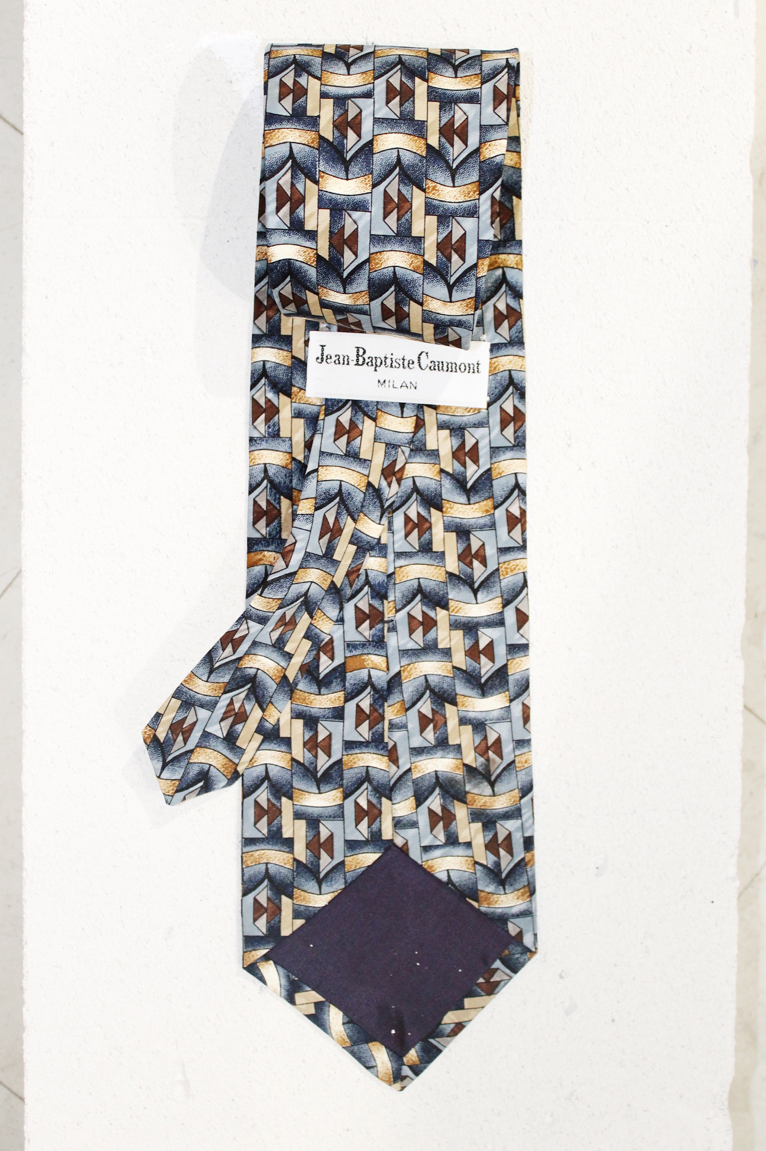 GEOMETRIC SILK TIE