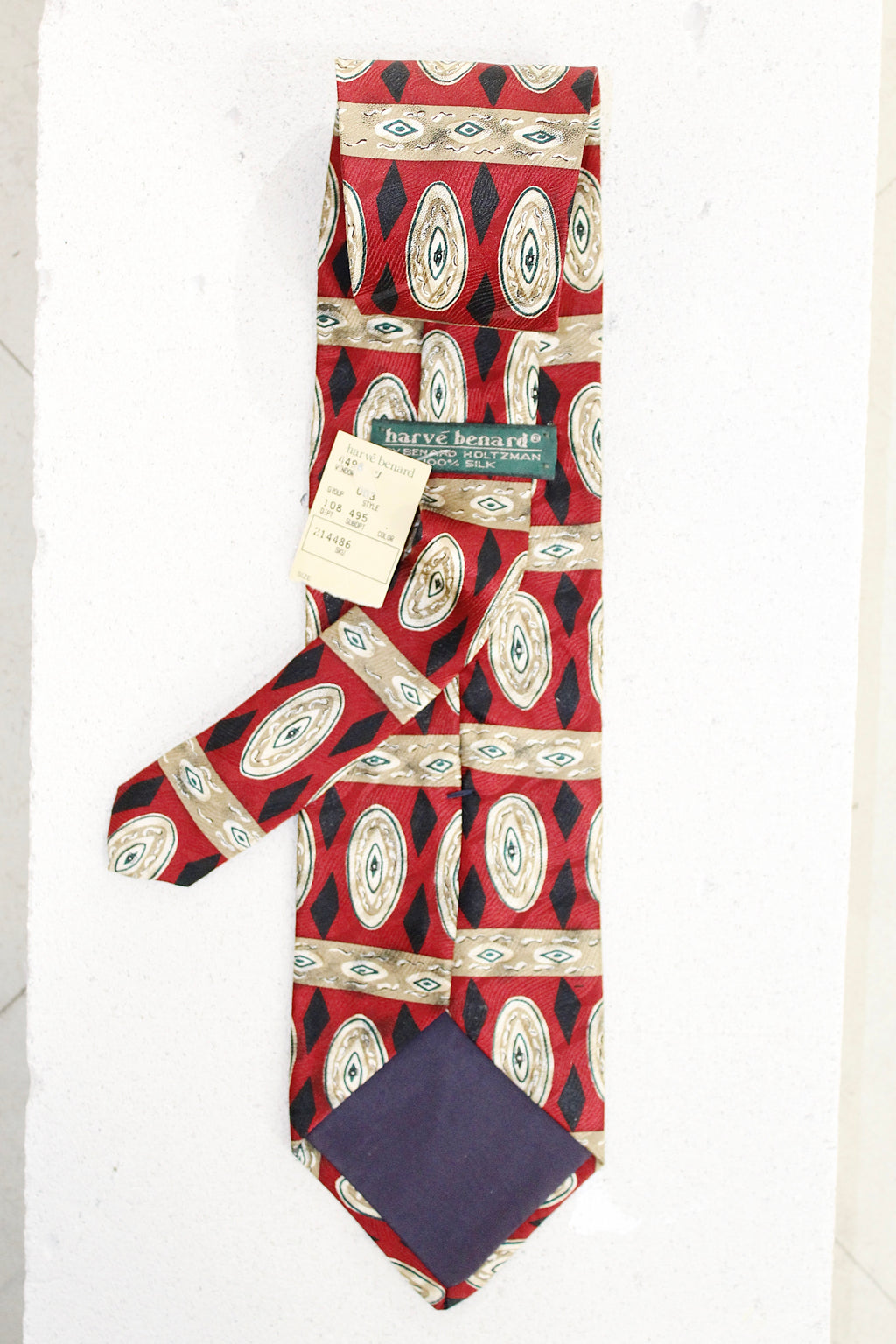 GEOMETRIC SILK TIE