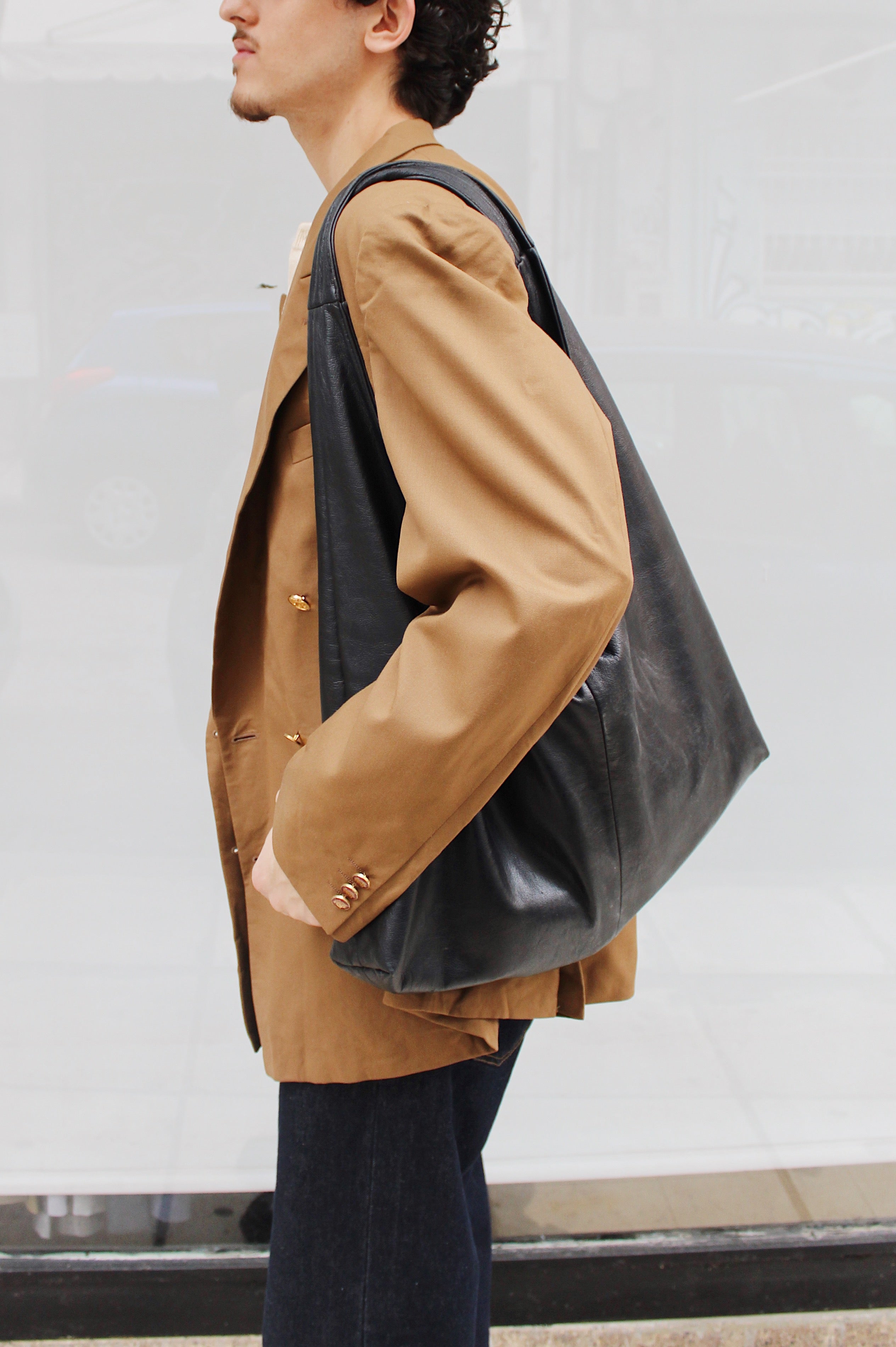 Camel Double Breasted Blazer