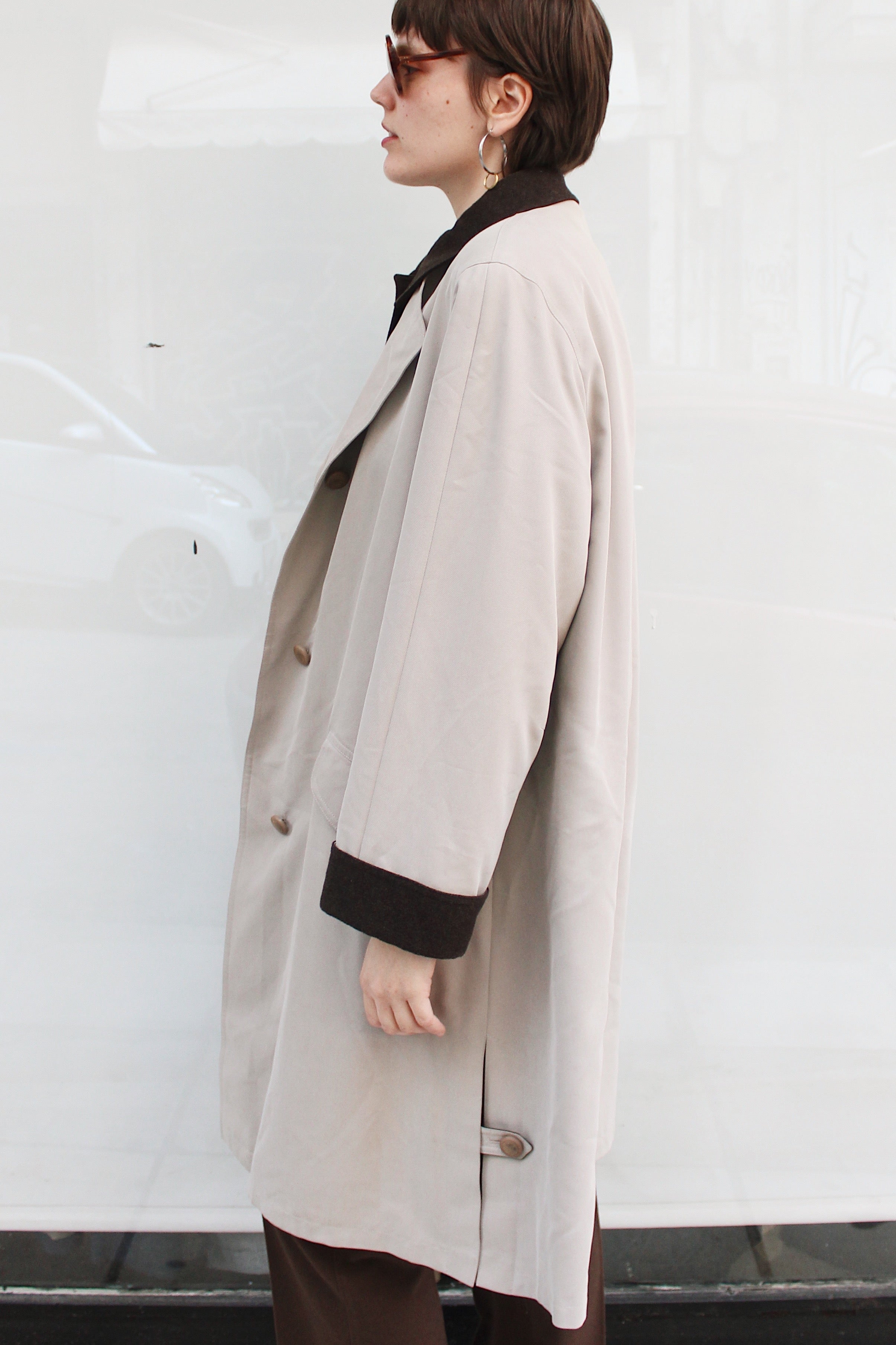 Light Beige Trench Coat