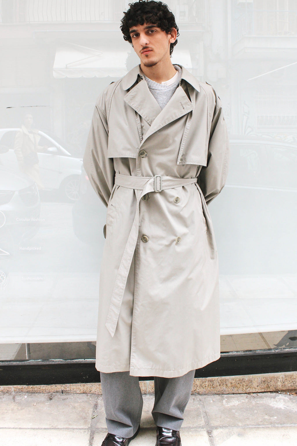 Light Beige Trench Coat