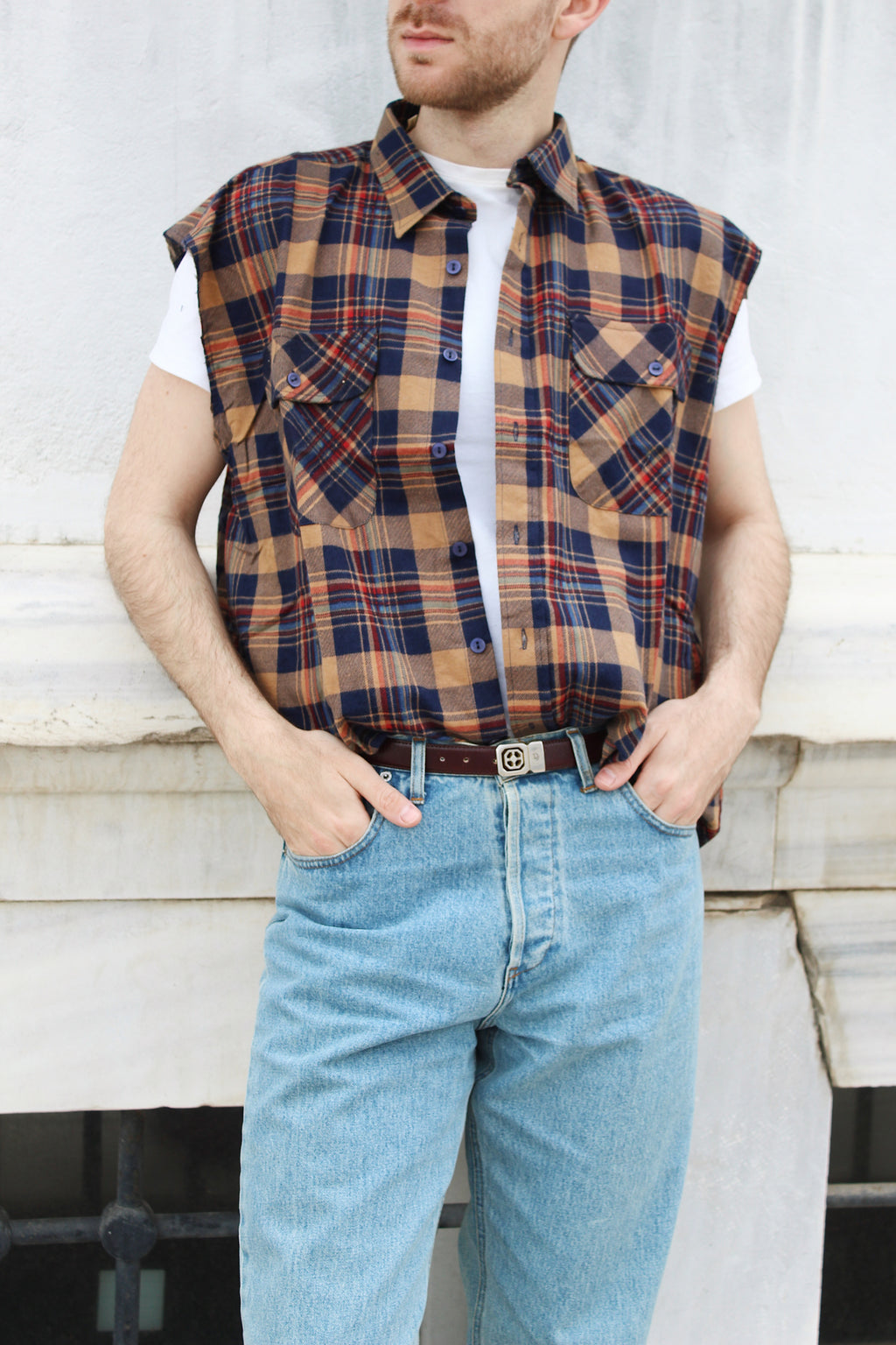 Reworked Cropped Vest