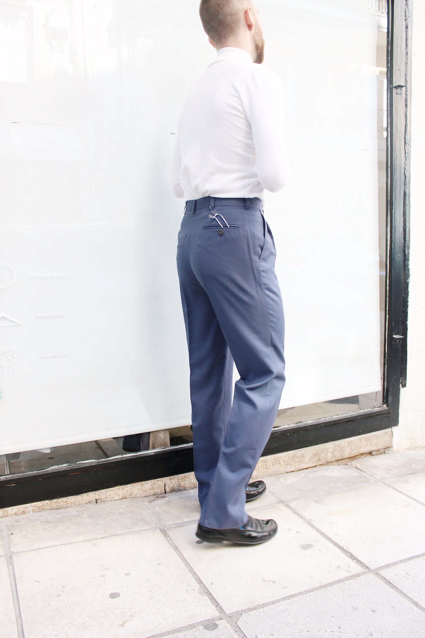 DARK BLUE OFFICE PANTS