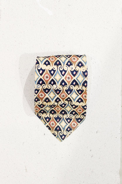 GEOMETRIC SILK TIE