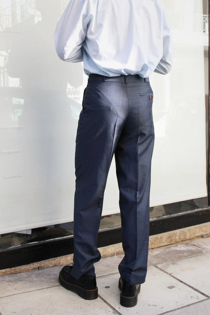 Dark Navy Pleated Pants