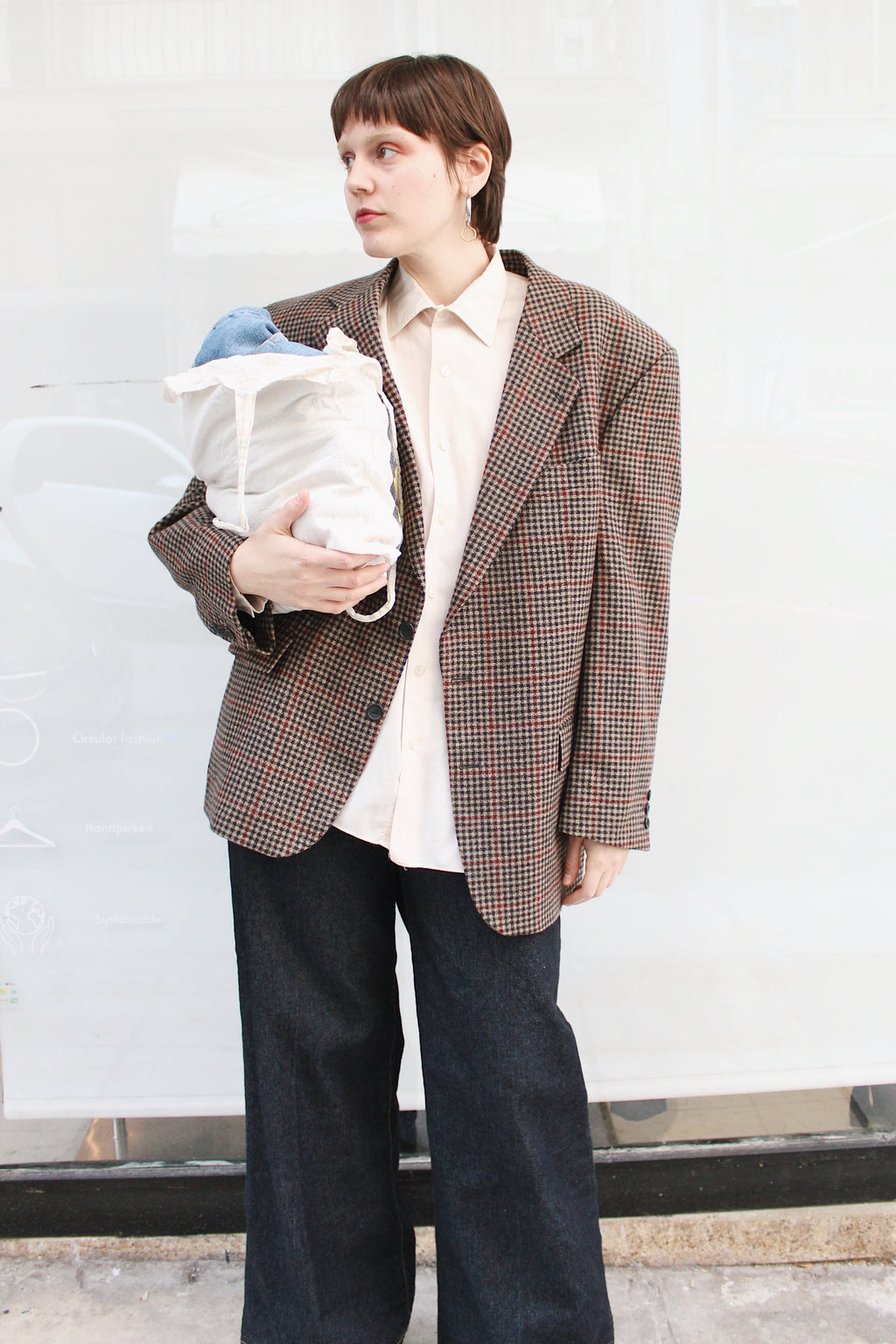 Ckeckered Blazer