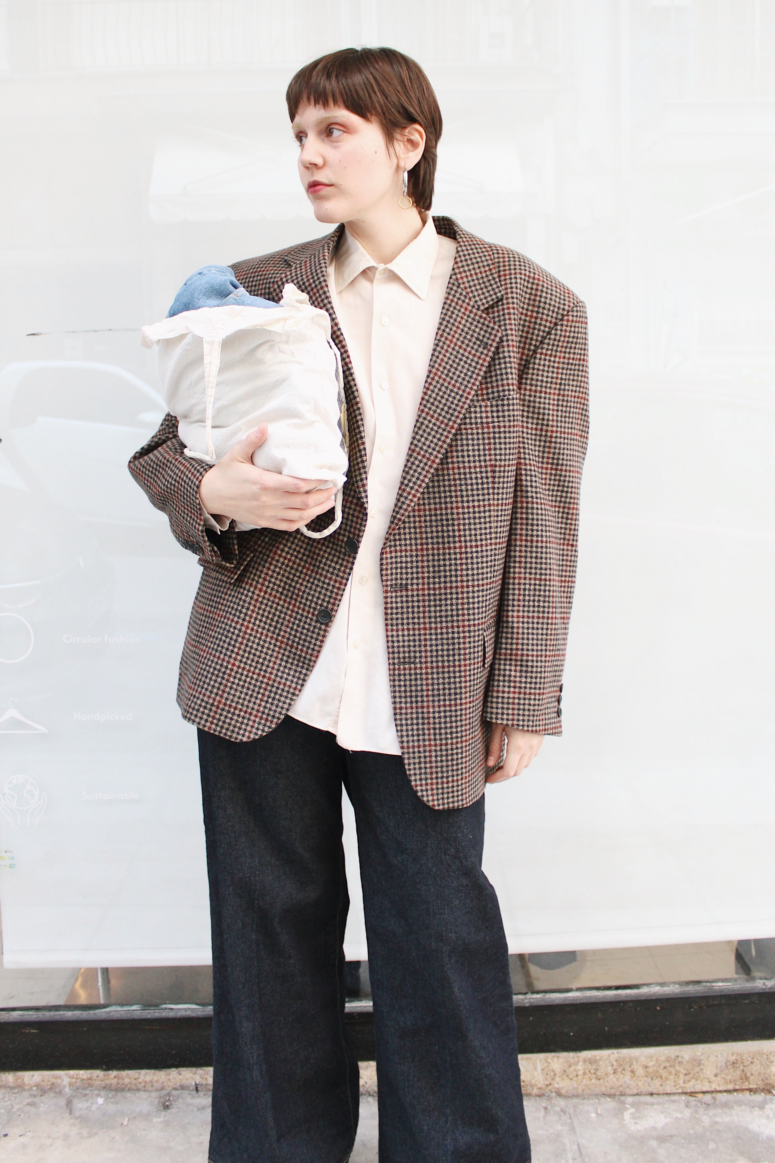 Ckeckered Blazer