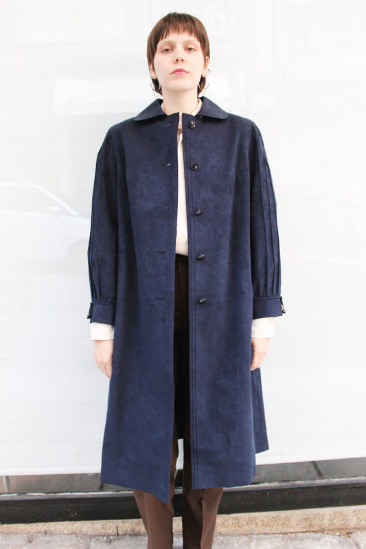 Navy Blue Trench Coat