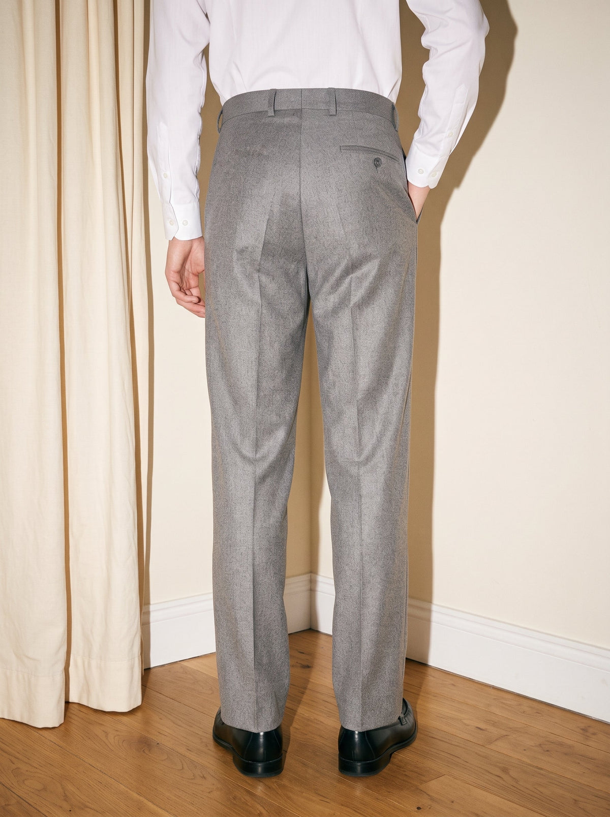 Stone Gray Pleated