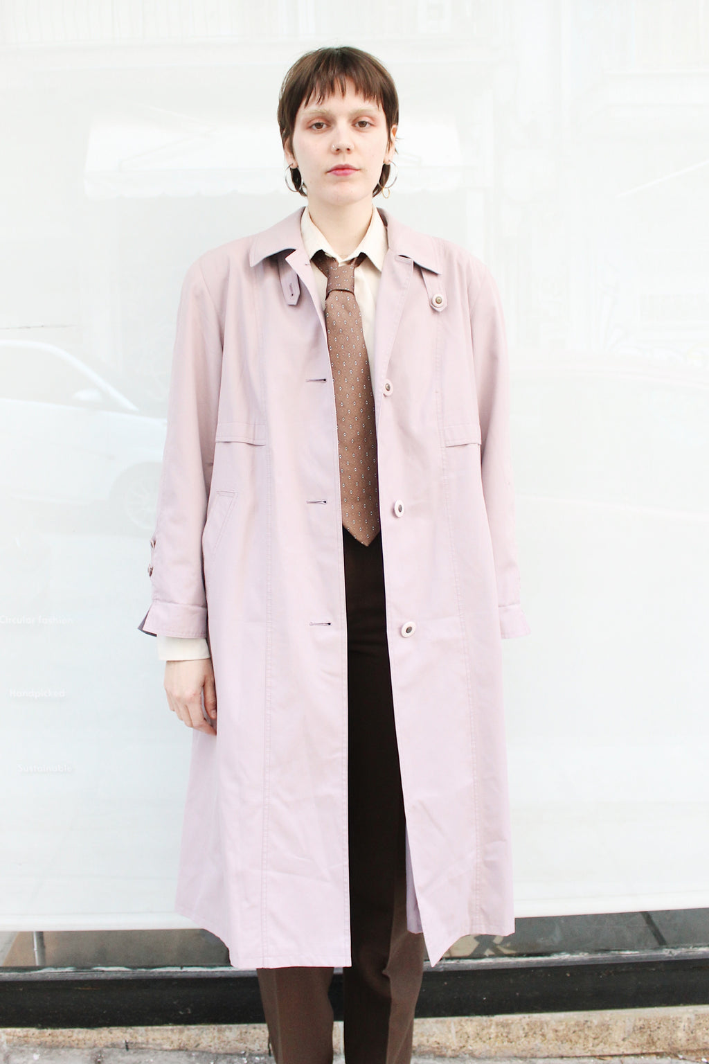 Light Pink Trench Coat