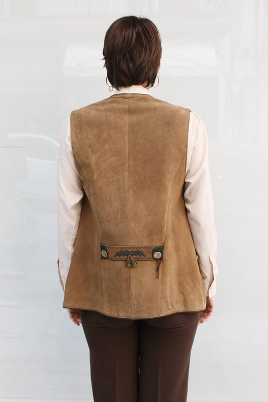 Suede Leather Vest