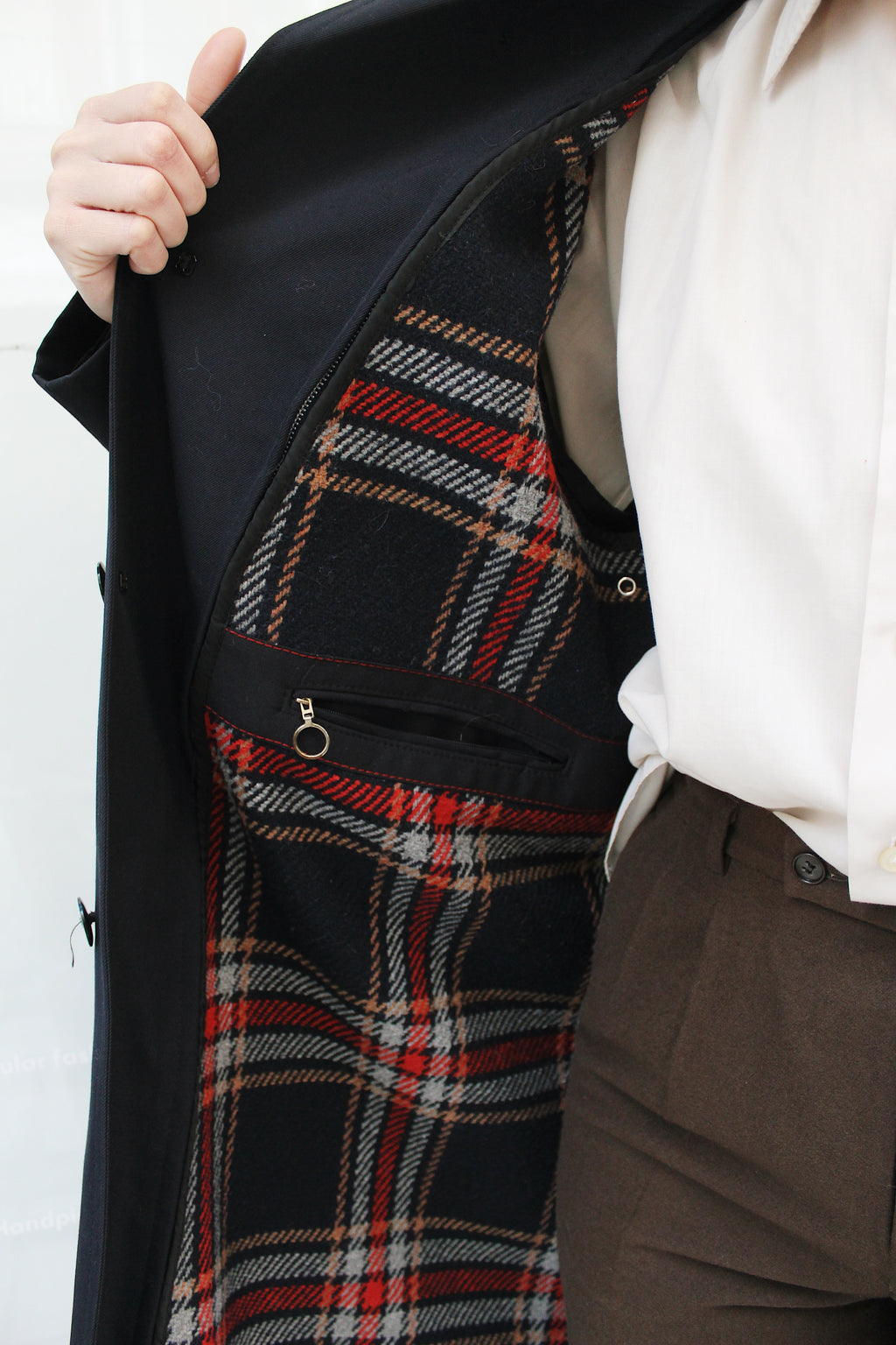 Navy Blue Trench Coat