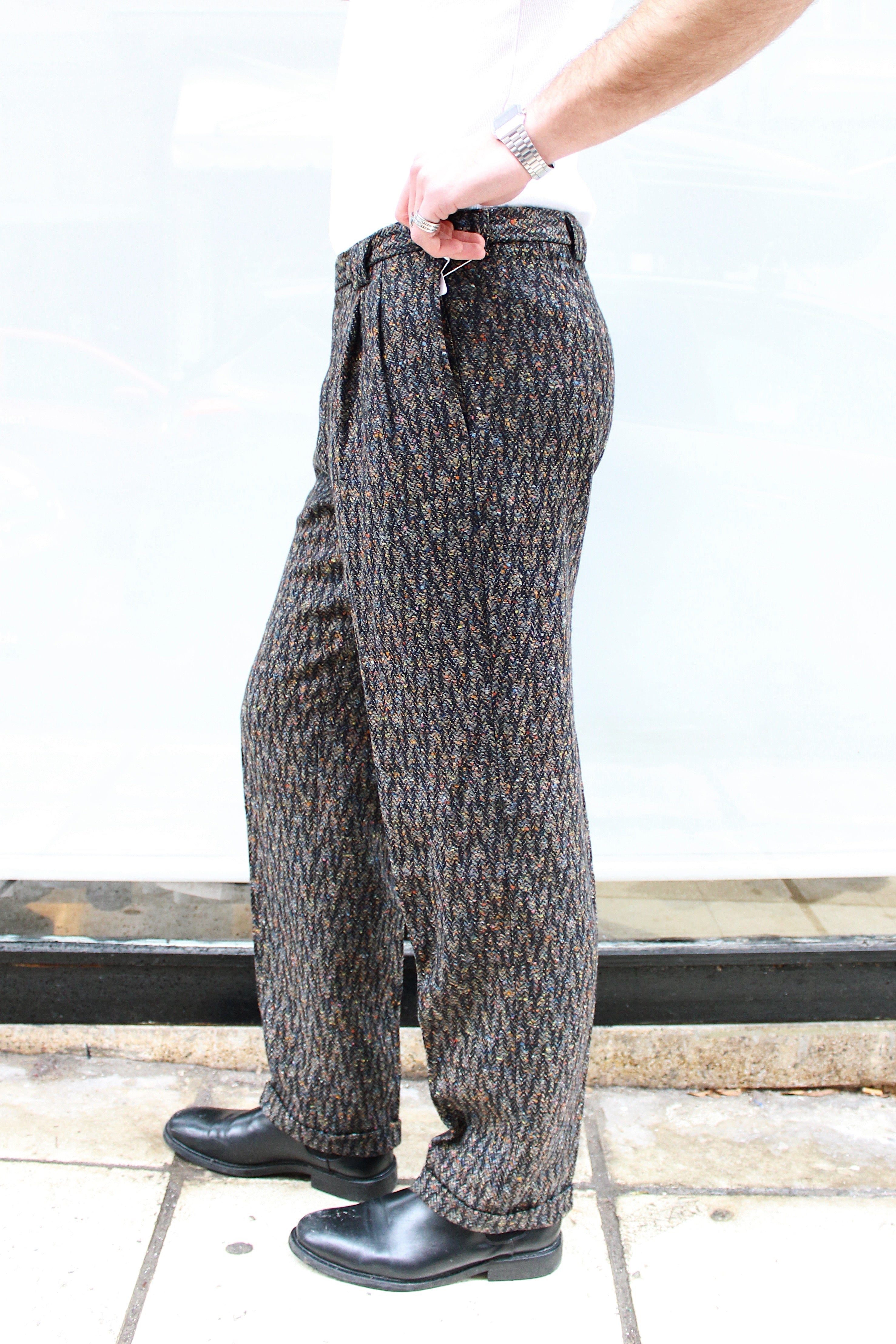 Pleated Wool Pants