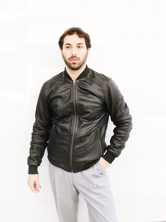 BOMBER BLACK JACKET