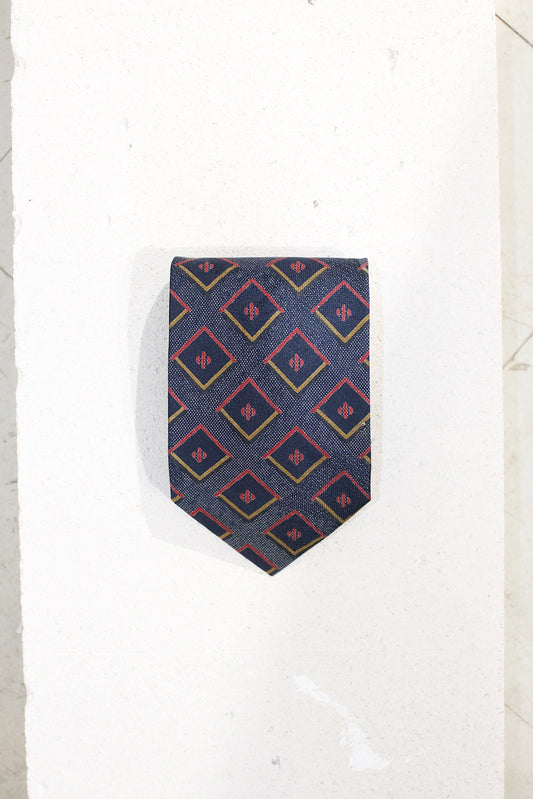 GEOMETRIC SILK TIE