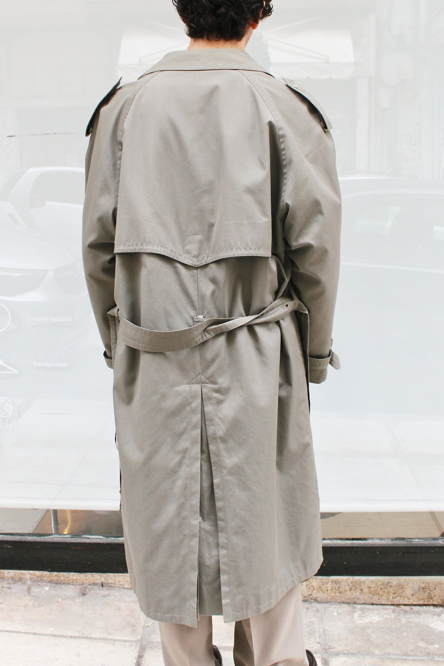 Khaki Double Breasted Trench