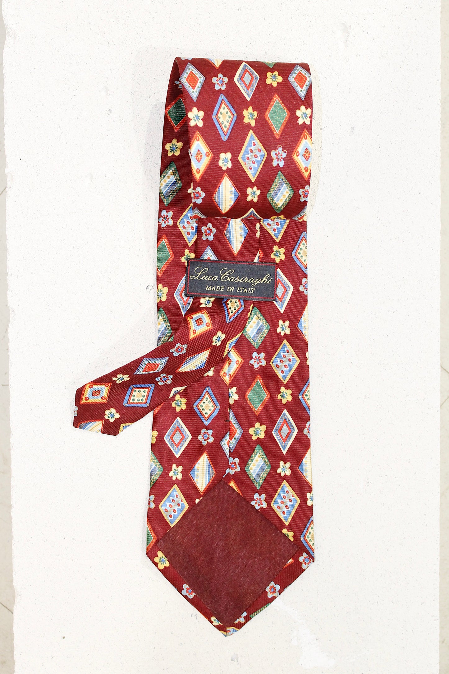 GEOMETRIC SILK TIE