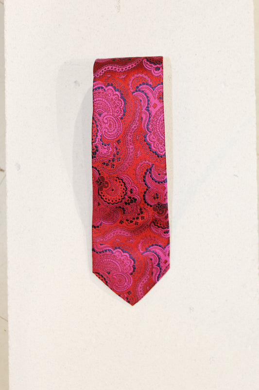 GEOMETRIC SILK TIE