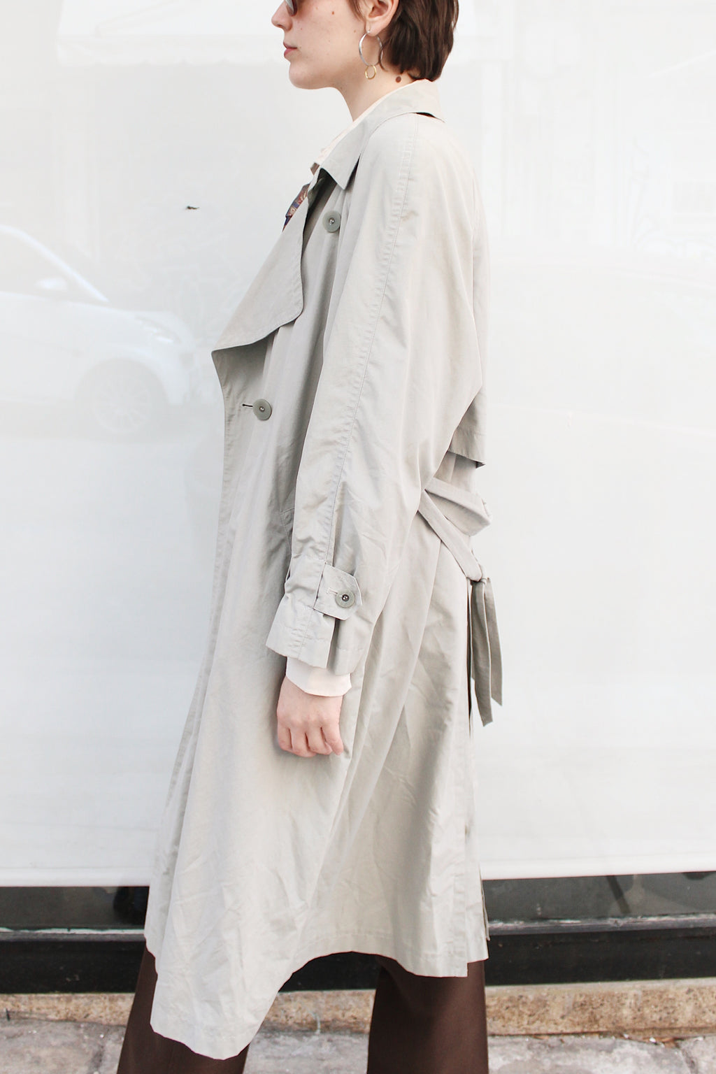 Dark Beige Trench Coat