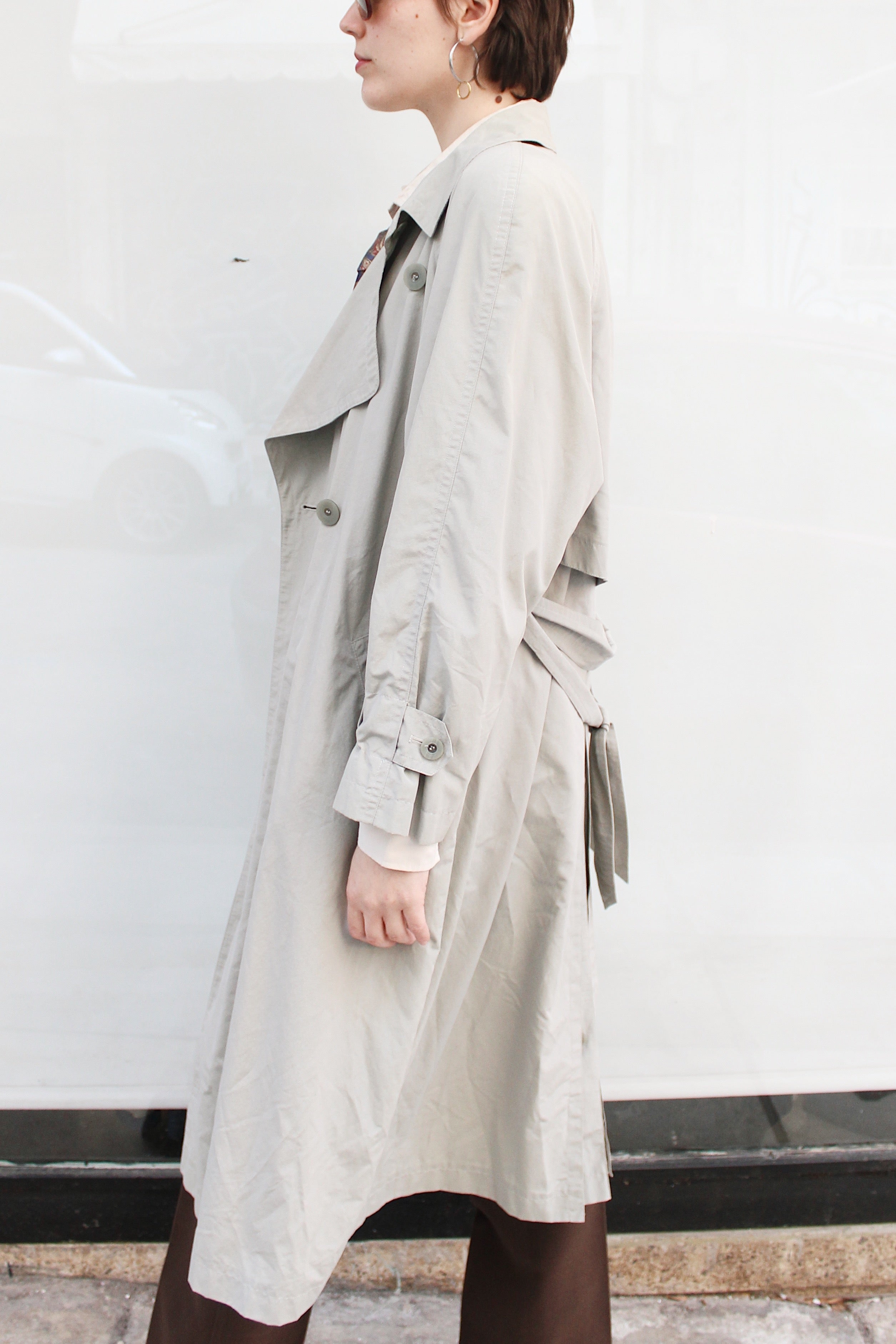 Dark Beige Trench Coat