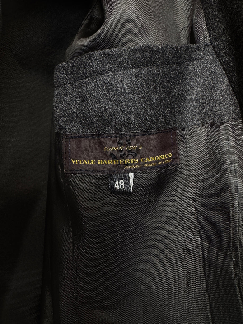 Charcoal Gray Barberis Canonico