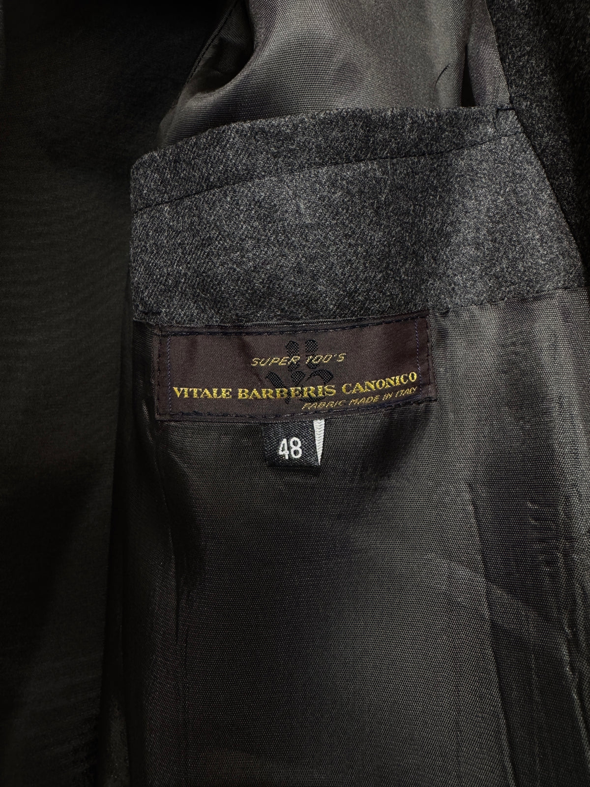 Charcoal Gray Barberis Canonico
