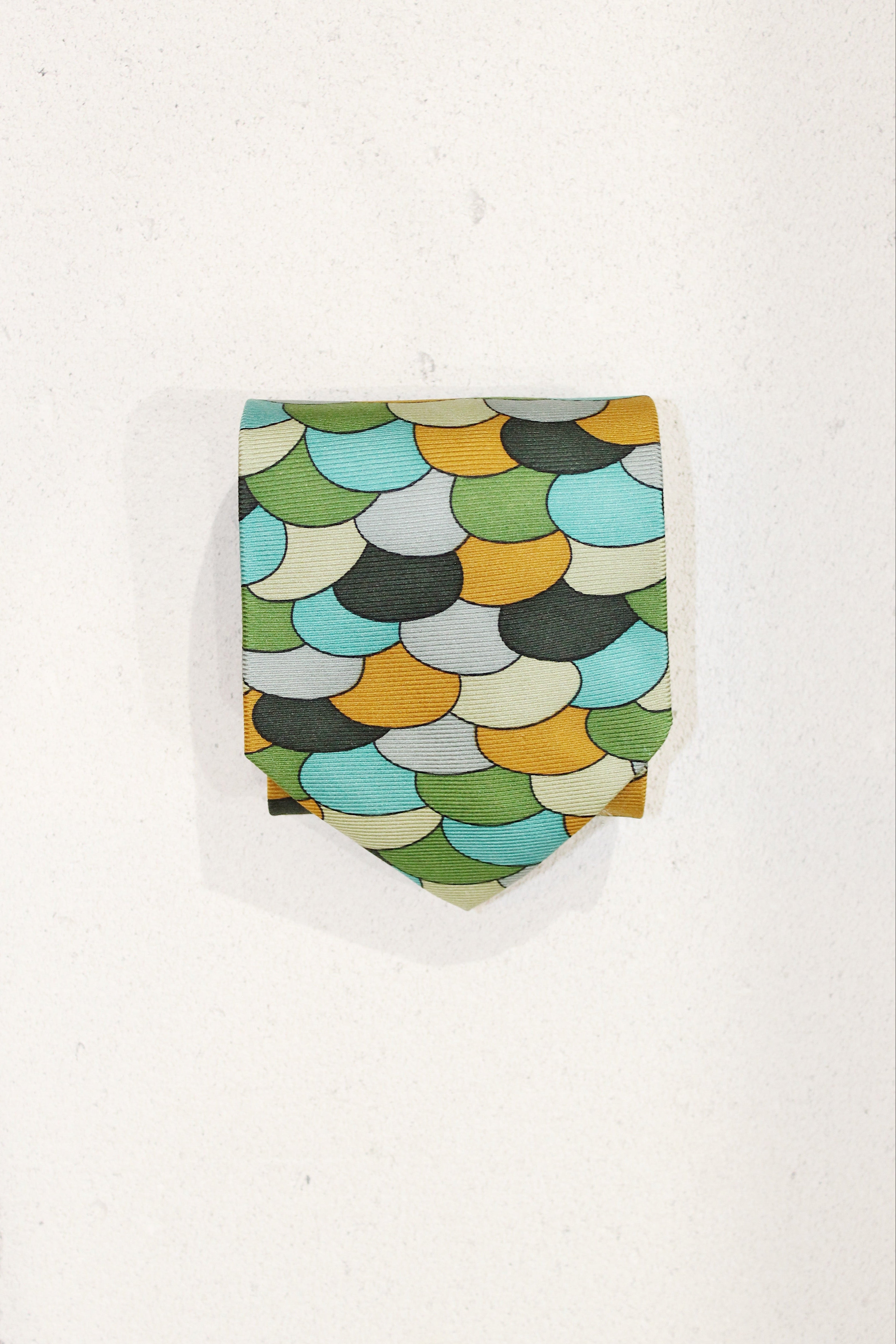 GEOMETRIC SILK TIE