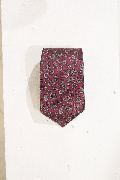 GEOMETRIC SILK TIE
