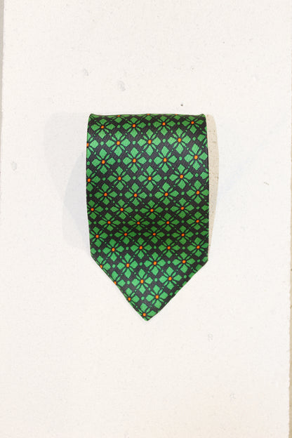 GEOMETRIC SILK TIE