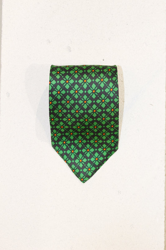 GEOMETRIC SILK TIE