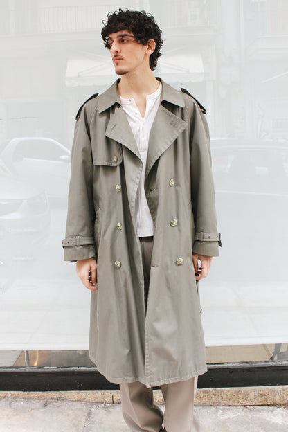Khaki Double Breasted Trench