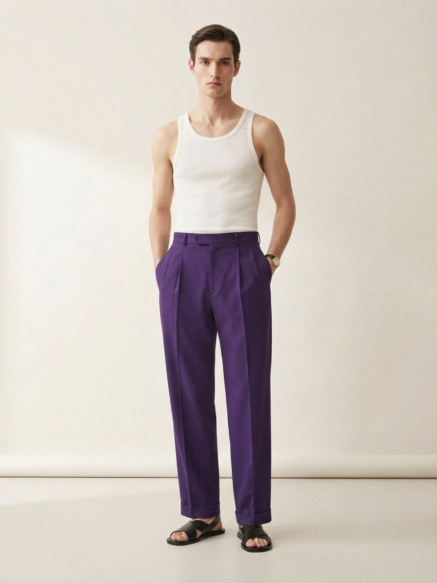 Deep Purple Pleated