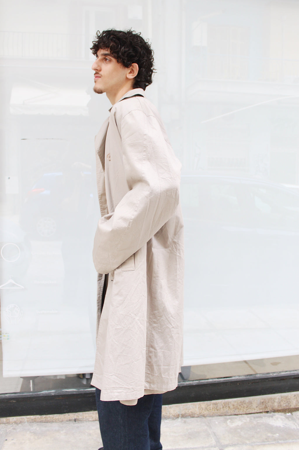Light Beige Trench Coat