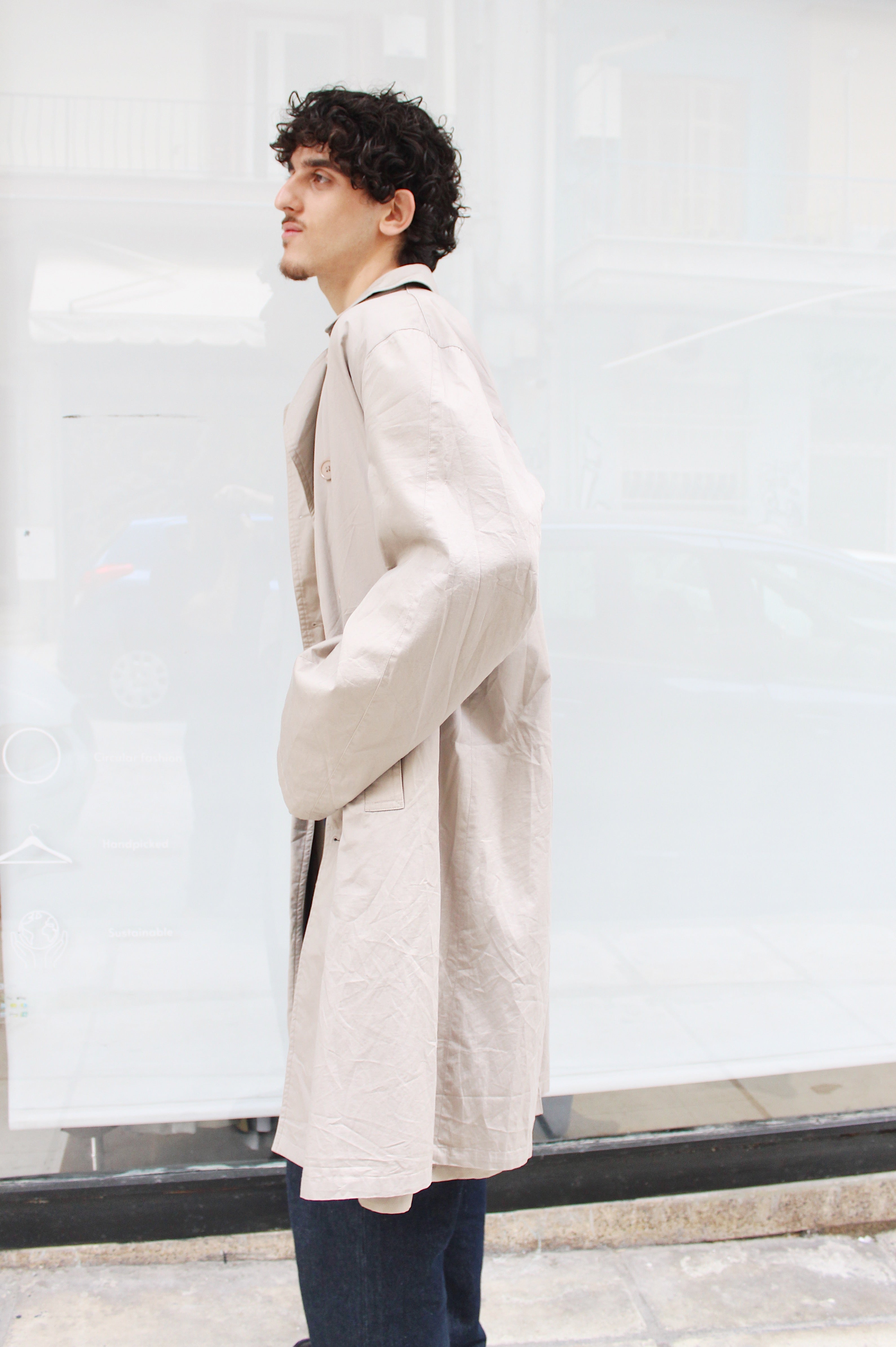 Light Beige Trench Coat