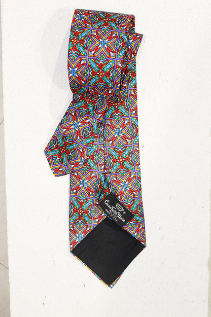 GEOMETRIC SILK TIE