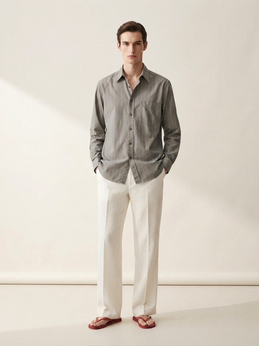 Taupe Striped