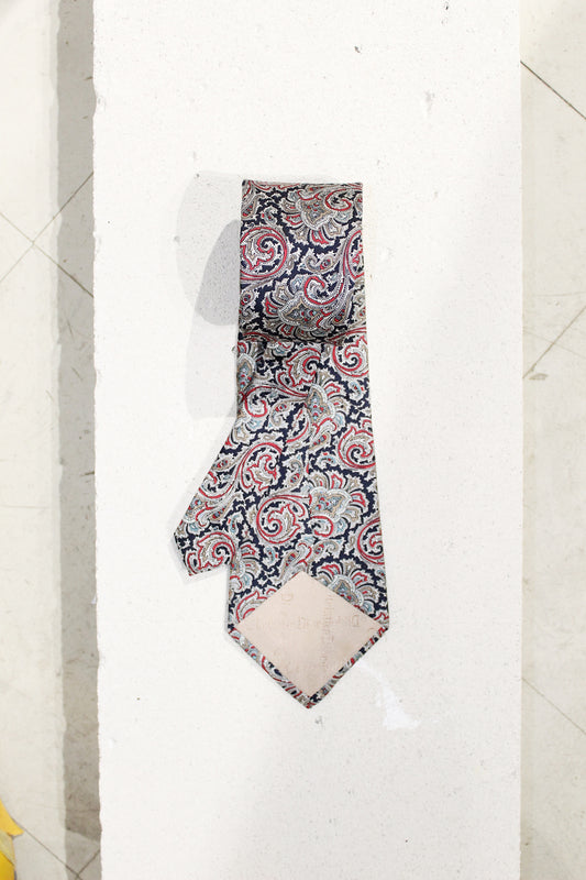 GEOMETRIC SILK TIE